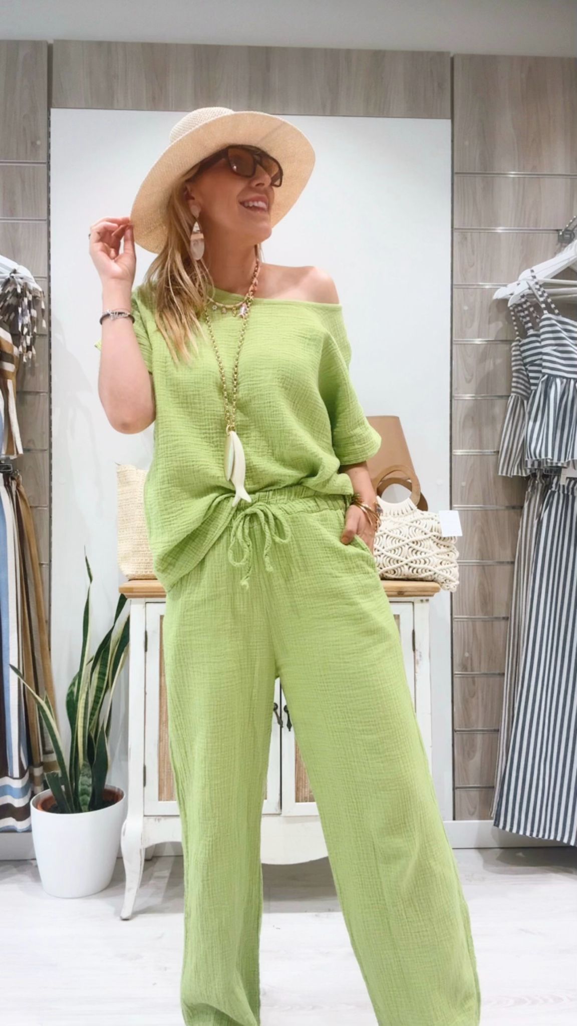 Blusa Amalia Verde Lima