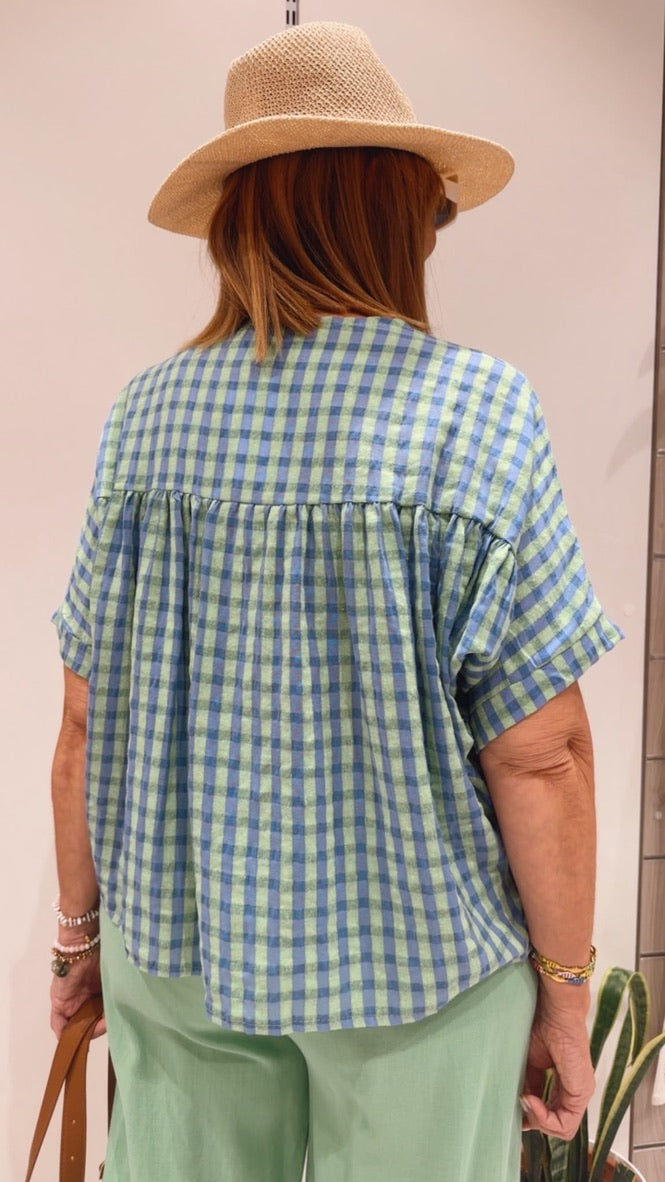Camisa Violeta Verde