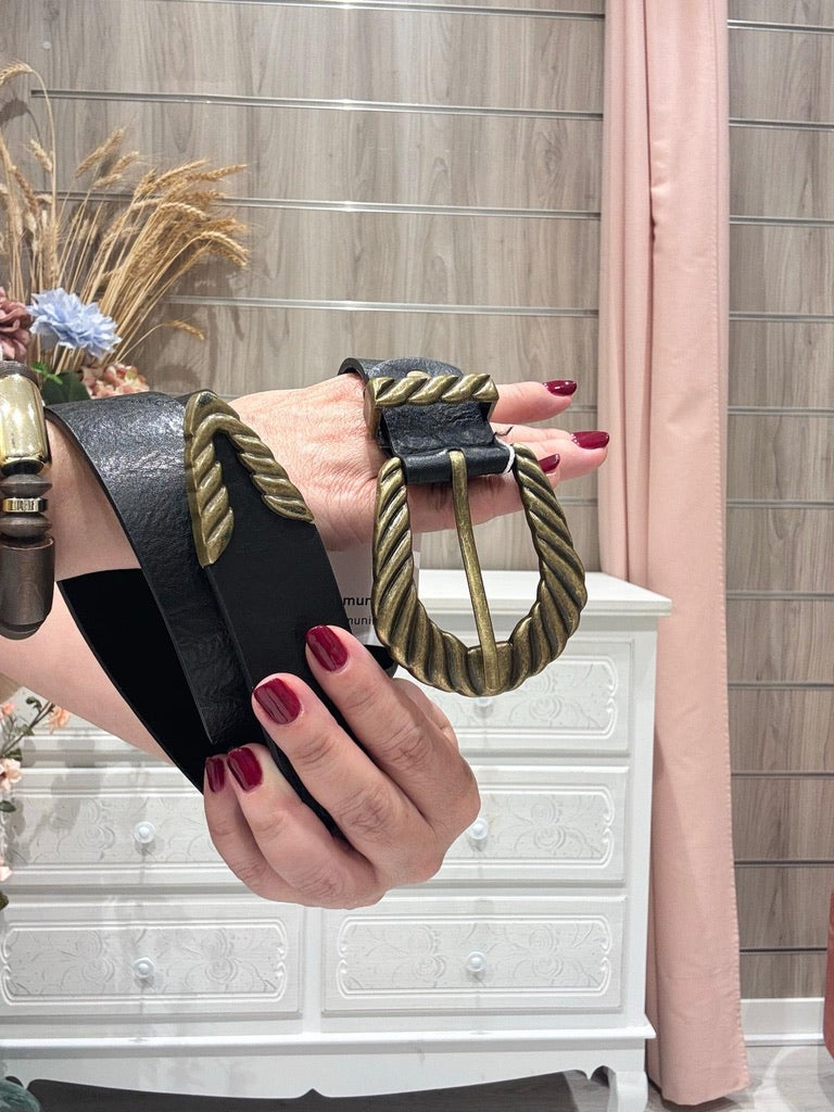 Cinturón Abril Negro