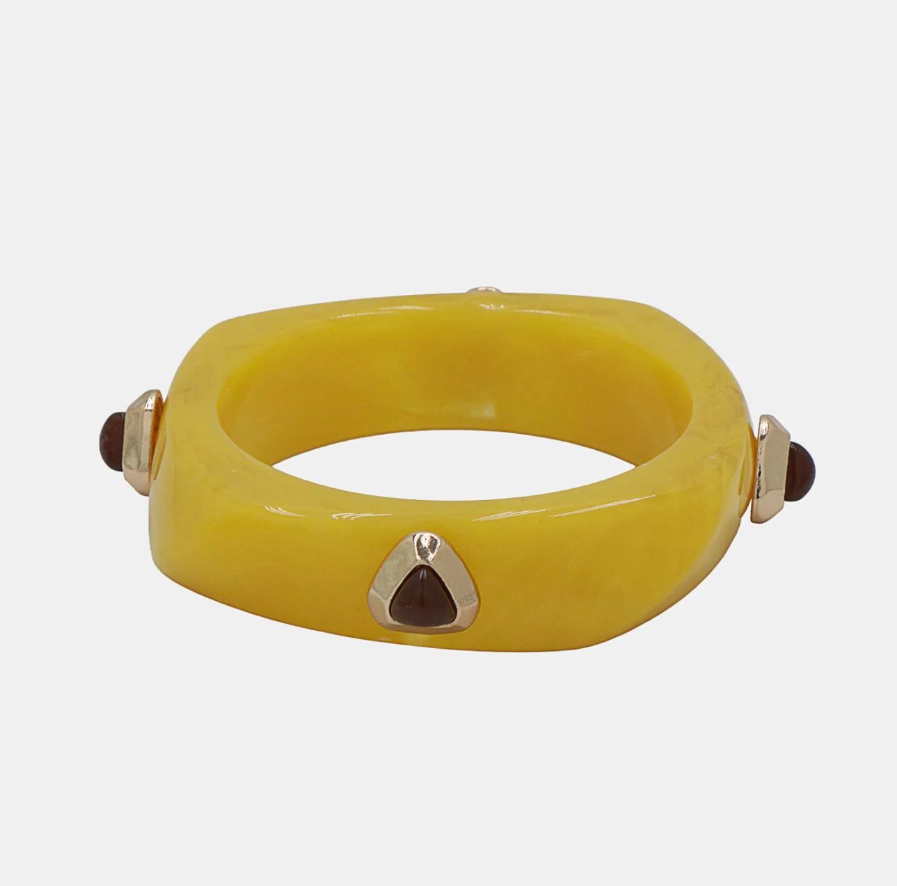 Brazalete Celia Amarilla Triángulo