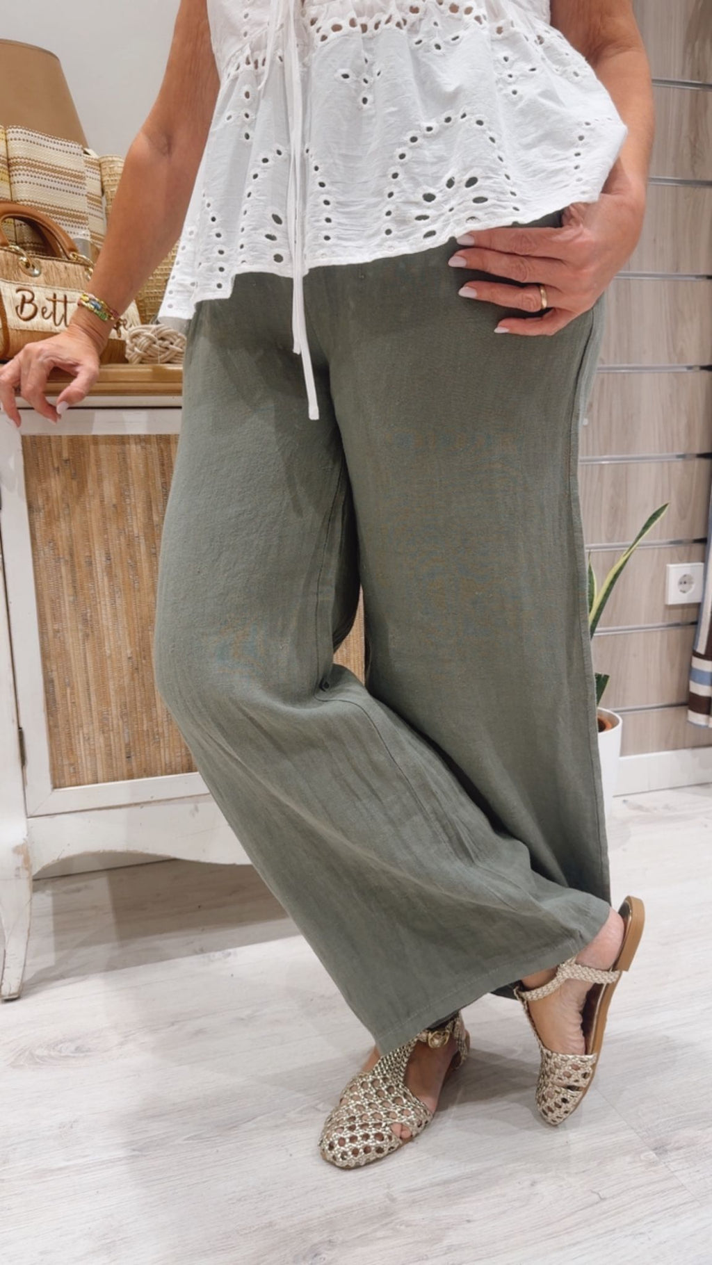 Pantalón Abril Verde Kaki