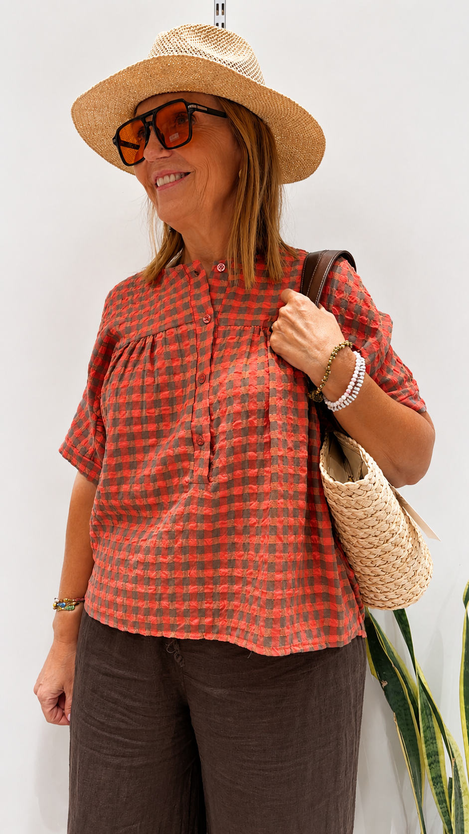 Camisa Violeta Coral