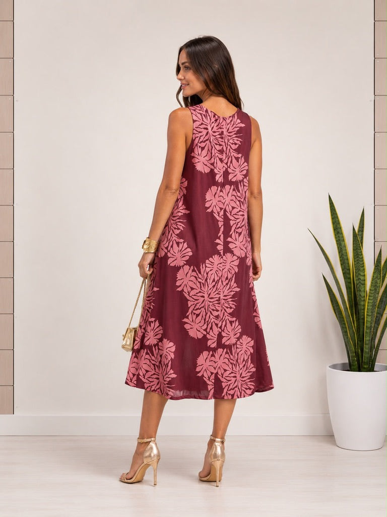 Vestido Verona Burdeos