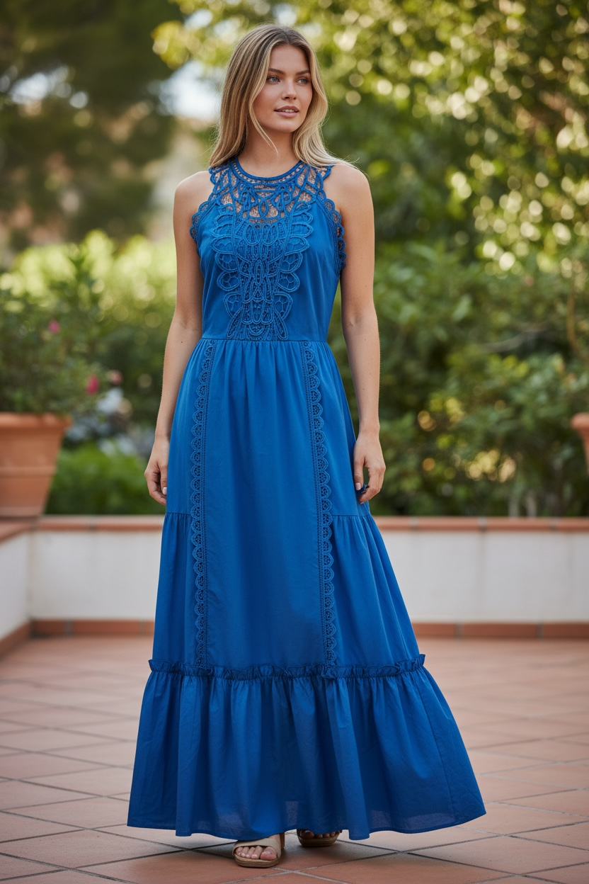 Vestido Esther Azul