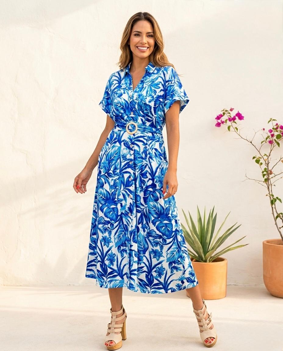 Vestido Penélope Midi Camisero