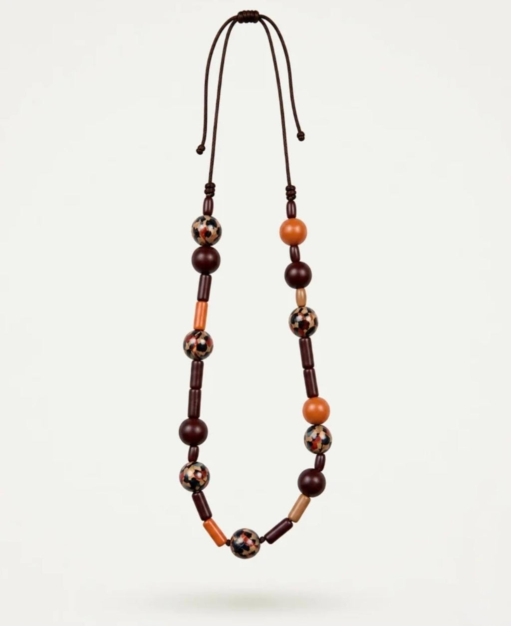 Collar de madera de bolas print CAVA – Le Munir